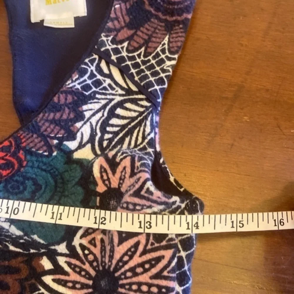 Maeve by Anthropology sleeveless dress‎ size XS floral, skater style skirt